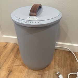 Large Towel Warmer for Bathroom - Gray Plastic, Heated Bucket, Open Box, FLYHIT